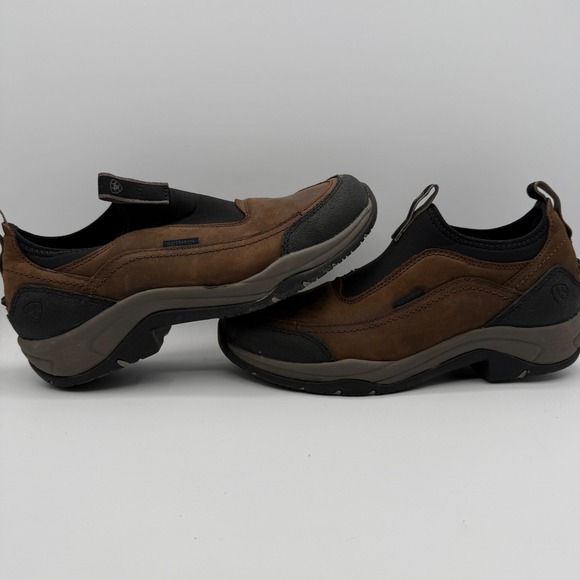 Ariat Terrain Ease H2O Boots Women 9.5 Brown Waterproof Pull-On Hiking Outdoor - Picture 4 of 9